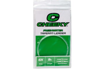 Image of Cheeky Fishing Freshwater Leader, Single, 6X, Clear, C-LEA-6XN-1PK