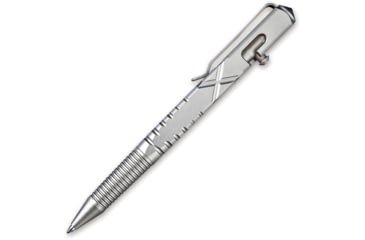 Image of CIVIVI C-Quill Pen, 5in Overall, Anodized Finish, Bolt Action Mechanism, Pocket Clip, Schmidt P 900 M Ink Cartridge, Aluminum Construction, Color Gray, CP-01A
