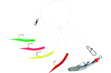 Image of Clarkspoon Mackerel Tree Mackerel Tree Rig w/#0 Silver Clarkspoon, 2/0 Hook, 2.5" Blade, MT-0RBMS