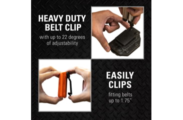 Image of Clip &amp; Carry Kydex Sheath for the Victorinox SPIRIT, Carbon Fiber Black, VSPIRIT-CF-BLK