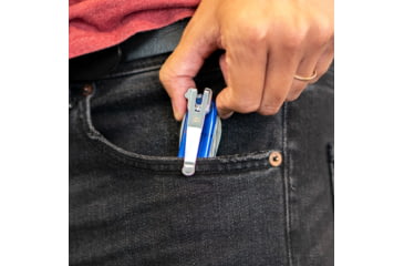 Image of Clip &amp; Carry SwissQlip - Deep Carry Pocket Clip for 91mm Victorinox Swiss Army Knife Models, Chrome, SQLIP91-CHR