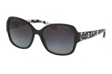 Image of Coach HC8166F Bifocal Prescription Sunglasses HC8166F-534811-58 - Lens Diameter 58 mm, Frame Color Black/Black Crystal Mosaic