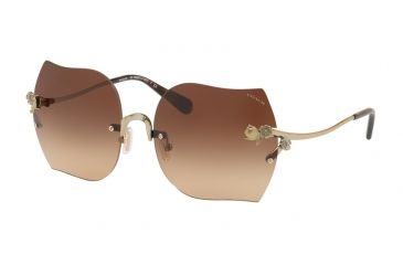 Image of Coach L1020 HC7082B Progressive Prescription Sunglasses HC7082B-931874-60 - Lens Diameter 60 mm, Frame Color Shiny Pale Gold