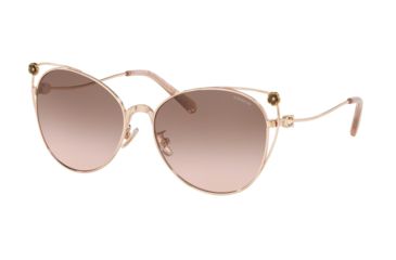 Image of Coach L1079 HC7096B Progressive Prescription Sunglasses, 58mm, Shiny Rose Gold, HC7096B-933111-58-PRO