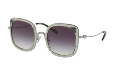 Image of Coach L1081 HC7101B Progressive Prescription Sunglasses, 53mm, Shiny Gunmetal/Purgre Transglit, HC7101B-900436-53-PRO