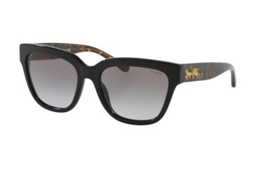Image of Coach L1076 HC8262F Progressive Prescription Sunglasses, 55mm, Black, HC8262F-500211-55-PRO
