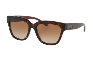 Image of Coach L1076 HC8262F Progressive Prescription Sunglasses, 55mm, Tortoise, HC8262F-512013-55-PRO