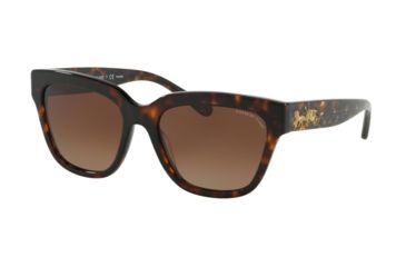 Image of Coach L1076 HC8262F Progressive Prescription Sunglasses, 55mm, Tortoise, HC8262F-5120T5-55-PRO
