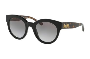 Image of Coach L1084 HC8265 Progressive Prescription Sunglasses, 51mm, Black, HC8265-500211-51-PRO