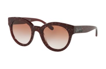 Image of Coach L1084 HC8265 Progressive Prescription Sunglasses, 51mm, Burgundy Glitter, HC8265-554513-51-PRO