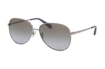 Image of Coach L1089 HC7094 Progressive Prescription Sunglasses, 60mm, Gunmetal, HC7094-90044Q-60-PRO
