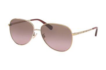 Image of Coach L1089 HC7094 Progressive Prescription Sunglasses, 60mm, Shiny Light Gold, HC7094-900514-60-PRO