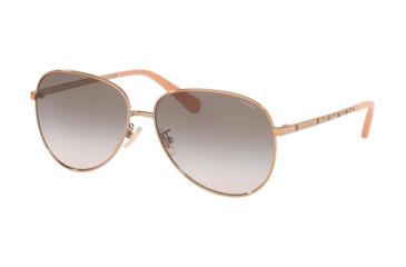 Image of Coach L1089 HC7094 Progressive Prescription Sunglasses, 60mm, Shiny Rose Gold, HC7094-93313B-60-PRO