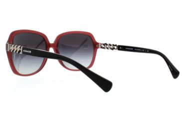 Image of Coach L130 HC8155Q Progressive Prescription Sunglasses HC8155Q-532111-59 - Lens Diameter 59 mm, Frame Color Milky Black Cherry/Black