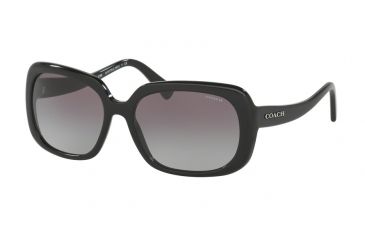 Image of Coach L1592 HC8178F Bifocal Prescription Sunglasses HC8178F-500211-57 - Lens Diameter 57 mm, Frame Color Black