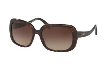 Image of Coach L1592 HC8178F Bifocal Prescription Sunglasses HC8178F-512013-57 - Lens Diameter 57 mm, Frame Color Dark Tortoise