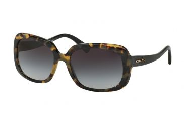 Image of Coach L1592 HC8178F Bifocal Prescription Sunglasses HC8178F-532411-57 - Lens Diameter 57 mm, Frame Color Dark Vintage Tortoise/ Black