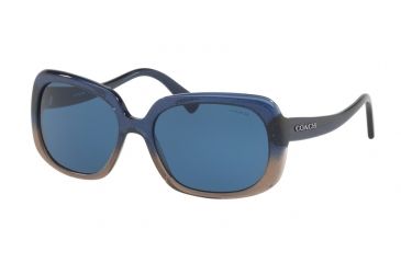 Image of Coach L1592 HC8178F Bifocal Prescription Sunglasses HC8178F-547480-57 - Lens Diameter 57 mm, Frame Color Denim Taupe Glitter Gradient