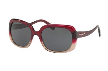 Image of Coach L1592 HC8178F Bifocal Prescription Sunglasses HC8178F-548487-57 - Lens Diameter 57 mm, Frame Color Red Sand Gradient