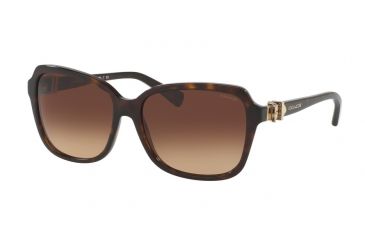 Image of Coach L1599 HC8179F Single Vision Prescription Sunglasses HC8179F-512013-58 - Lens Diameter 58 mm, Frame Color Dark Tortoise