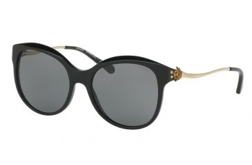 Image of Coach L1610 HC8189 Progressive Prescription Sunglasses HC8189-530887-55 - Lens Diameter 55 mm, Frame Color Black Light Gold