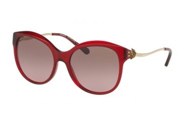 Image of Coach L1610 HC8189 Progressive Prescription Sunglasses HC8189-541914-55 - Lens Diameter 55 mm, Frame Color Burgundy/light Gold