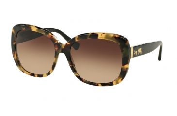 Image of Coach L559 HC8158F Bifocal Prescription Sunglasses HC8158F-532413-58 - Lens Diameter 58 mm, Frame Color Dark Vintage Tortoise/ Black