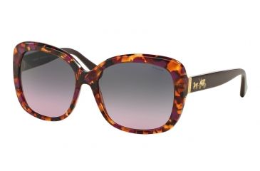 Image of Coach L559 HC8158F Bifocal Prescription Sunglasses HC8158F-533990-58 - Lens Diameter 58 mm, Frame Color Purple Confetti/Purple