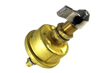 Image of Cole Hersee Single Pole Brass Marine Battery Switch - 175 Amp - Continuous 1000 Amp Intermittent 69452