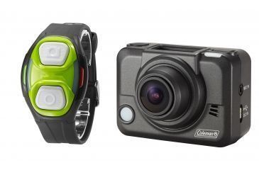 Image of Coleman Bravo2 1080p HD &amp; 5.0 MP Waterproof Sports Camera Kit w/Wi-Fi and Remote Control Watch, Black CX12WP+RC