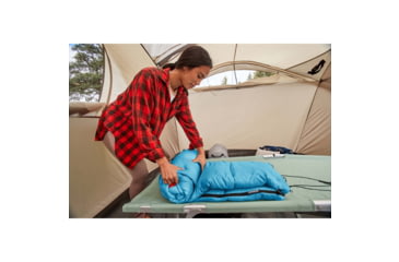 Image of Coleman Flatlands Sleeping Bag, 40F, Med Blue, CM1010410016-21