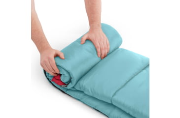 Image of Coleman Flatlands Sleeping Bag, 50F, Blue Hydra, CM1010410016-18