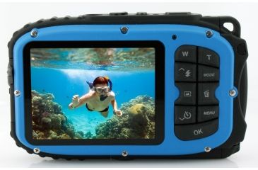Image of Coleman Xtreme 16.0 MP Underwater Digital &amp; Video Camera, Waterproof to 33 ft, Blue C5WP-BL