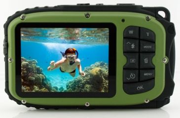 Image of Coleman Xtreme 16.0 MP Underwater Digital &amp; Video Camera, Waterproof to 33 ft, Green C5WP-G