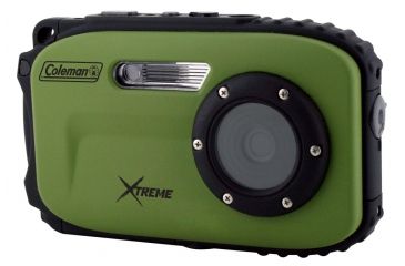 Image of Coleman Xtreme 16.0 MP Underwater Digital &amp; Video Camera, Waterproof to 33 ft, Green C5WP-G