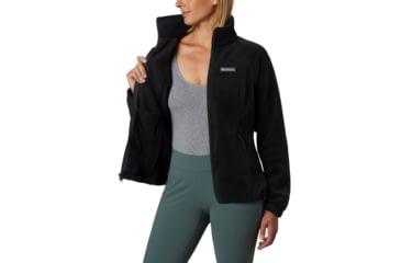 Image of Columbia Benton Springs Full Zip Fleece Jacket - Women's, Black, Small, 1372111-010-S