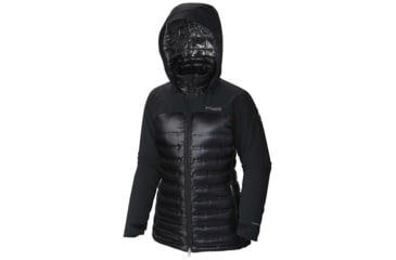 Image of Columbia HeatZone 1000 TurboDown Hooded Jacket - Women's-Black-Medium