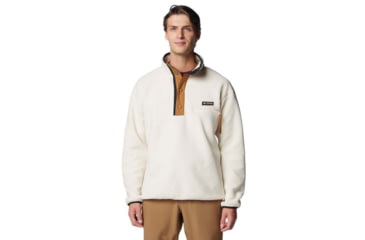 Image of Columbia Helvetia II Half Snap Fleece Pullover - Mens, Chalk, Extra Small, 2090891-191-XS