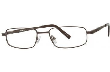 Image of Columbia Hinton Eyeglass Frames - Frame Brown/Gunmetal, Size 50/17mm CBHINTON02