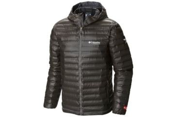 Image of Columbia OutDry Ex Gold Down Hooded Jacket - Mens, Black, 2XL, 1700411010-XXL