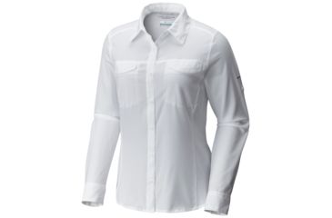 Image of Columbia Silver Ridge Lite Long Sleeve Shirt - Women's-White-X-Large