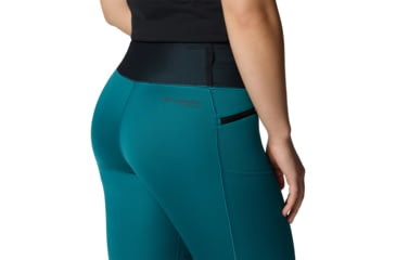 Image of Columbia Summit Valley Legging - Womens, River Blue/Black, L, 2118021-364-L-R