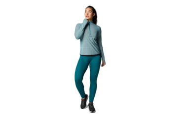 Image of Columbia Summit Valley Legging - Womens, River Blue/Black, L, 2118021-364-L-R