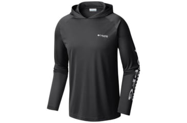 Image of Columbia Terminal Tackle Hoodie - Men's, Black, Cool Grey Logo, 2XL Waist, Long Inseam, 153617-010-2XT