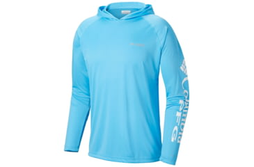 Image of Columbia Terminal Tackle Hoodie - Mens, Riptide, White Logo, 5XL, Long Inseam, 153617-463-5XT