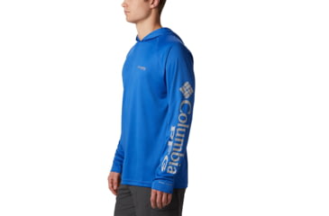 Image of Columbia Terminal Tackle Hoodie - Mens, Vivid Blue, Cool Grey Logo, 2XL, Long Inseam, 153617-487-2XT