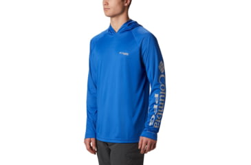 Image of Columbia Terminal Tackle Hoodie - Mens, Vivid Blue, Cool Grey Logo, 2XL, Long Inseam, 153617-487-2XT