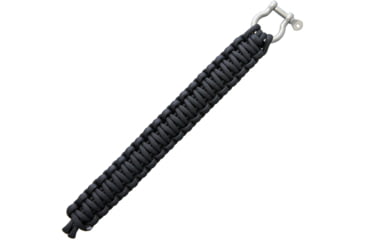 Image of Combat Ready Survival Bracelet w/Black Paracord Construction, Black, Large, 9in, GG BLACK / CBR363