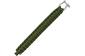 Image of Combat Ready Survival Bracelet w/Black Paracord Construction, OD Green, Large, 9in, GG OD GREEN / CBR364