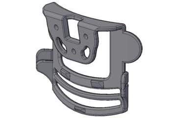 Image of Comp-Tac International OWB Kydex Modular Mount, Walther - PDP 5in, Right Hand, Black, C241WA328RBKN